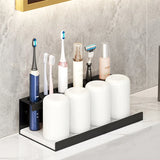 Wall-mounted toothbrush holder for electric toothbrushes