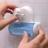 Bathroom accessories set with hooks and suction cup organizer