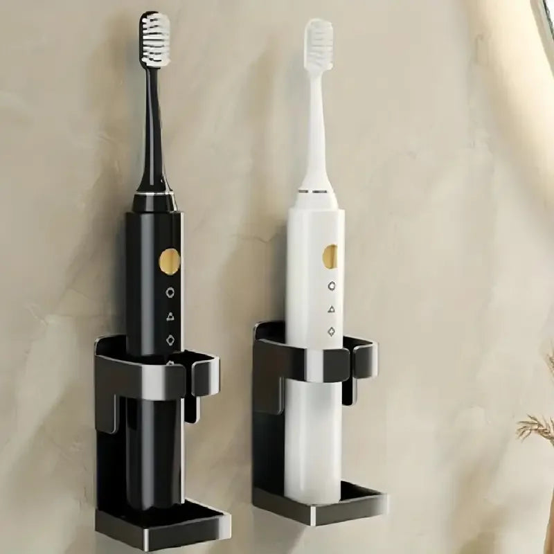 Wall-mounted toothbrush holder metal bathroom shelf