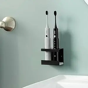 Wall-mounted toothbrush holder for electric toothbrushes