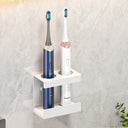 Wall-mounted toothbrush holder for electric toothbrushes