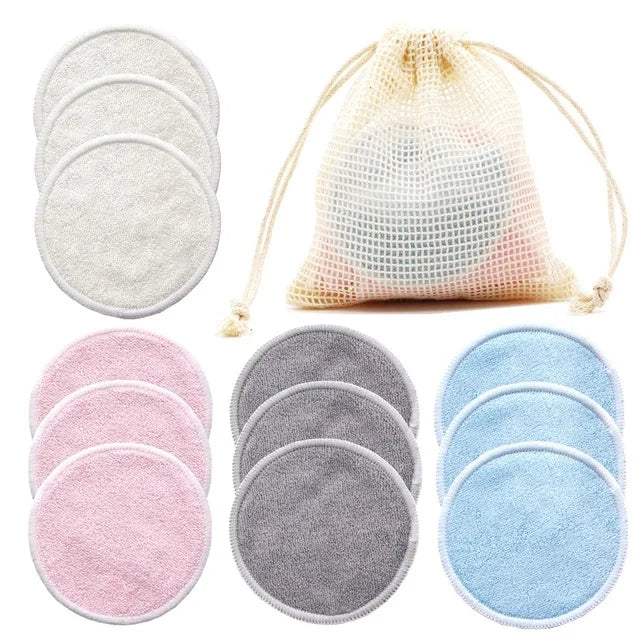 Reusable Cotton Makeup Remover Pads for Skin Care & Cleansing