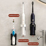 Wall-mounted toothbrush holder metal bathroom shelf