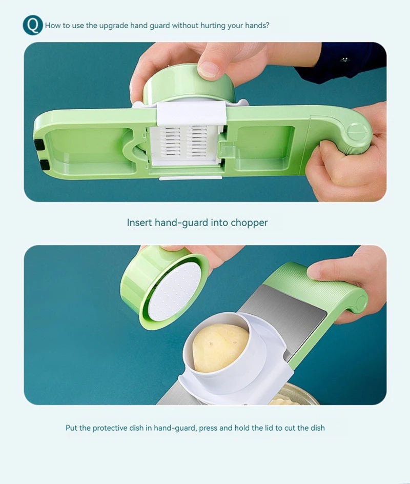 Vegetable cutter and slicer for kitchen use