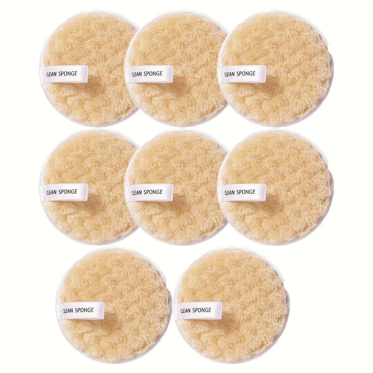 Reusable Face Makeup Remover Cotton Pads Soft Double-Sided Cleansing Rounds