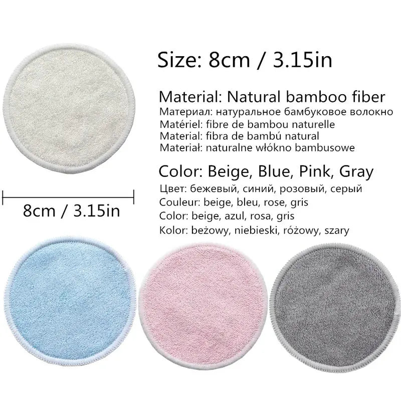 Reusable Cotton Makeup Remover Pads for Skin Care & Cleansing