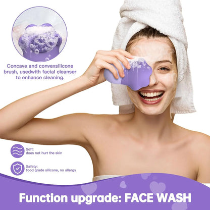 Facial Ice Roller for Skin Care – Silicone Face & Eye Massager for Cooling and Puffiness Relief