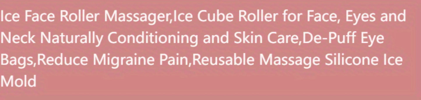 Ice Facial Roller & Ice Globe Face Massager – Lifting, Contouring & Skin Cooling Beauty Tool