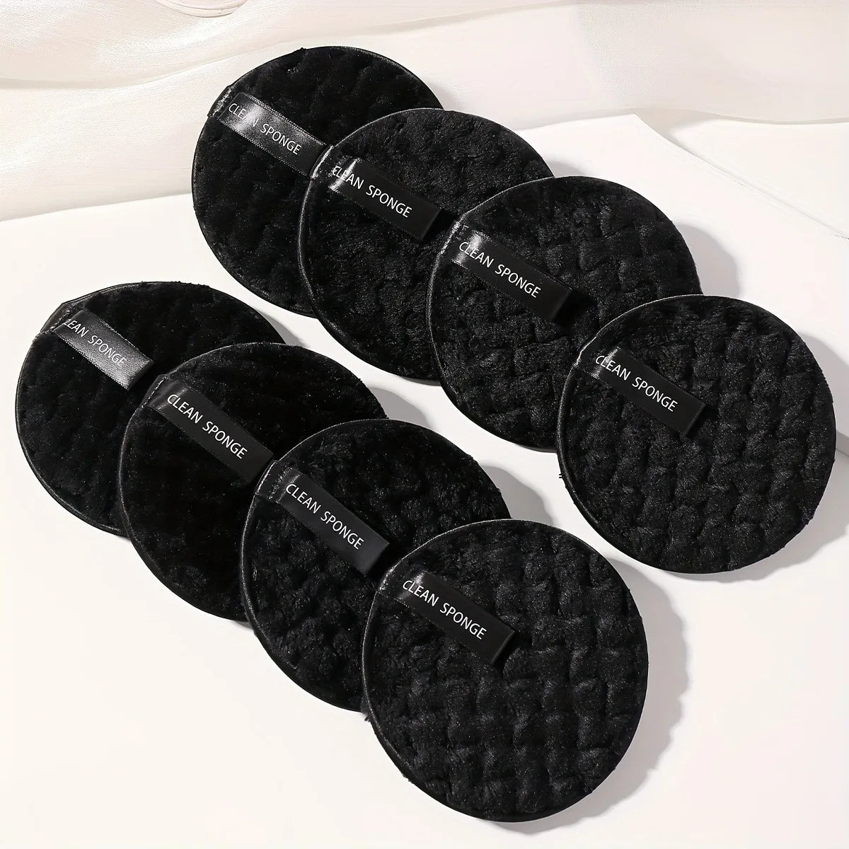 Reusable Face Makeup Remover Cotton Pads Soft Double-Sided Cleansing Rounds