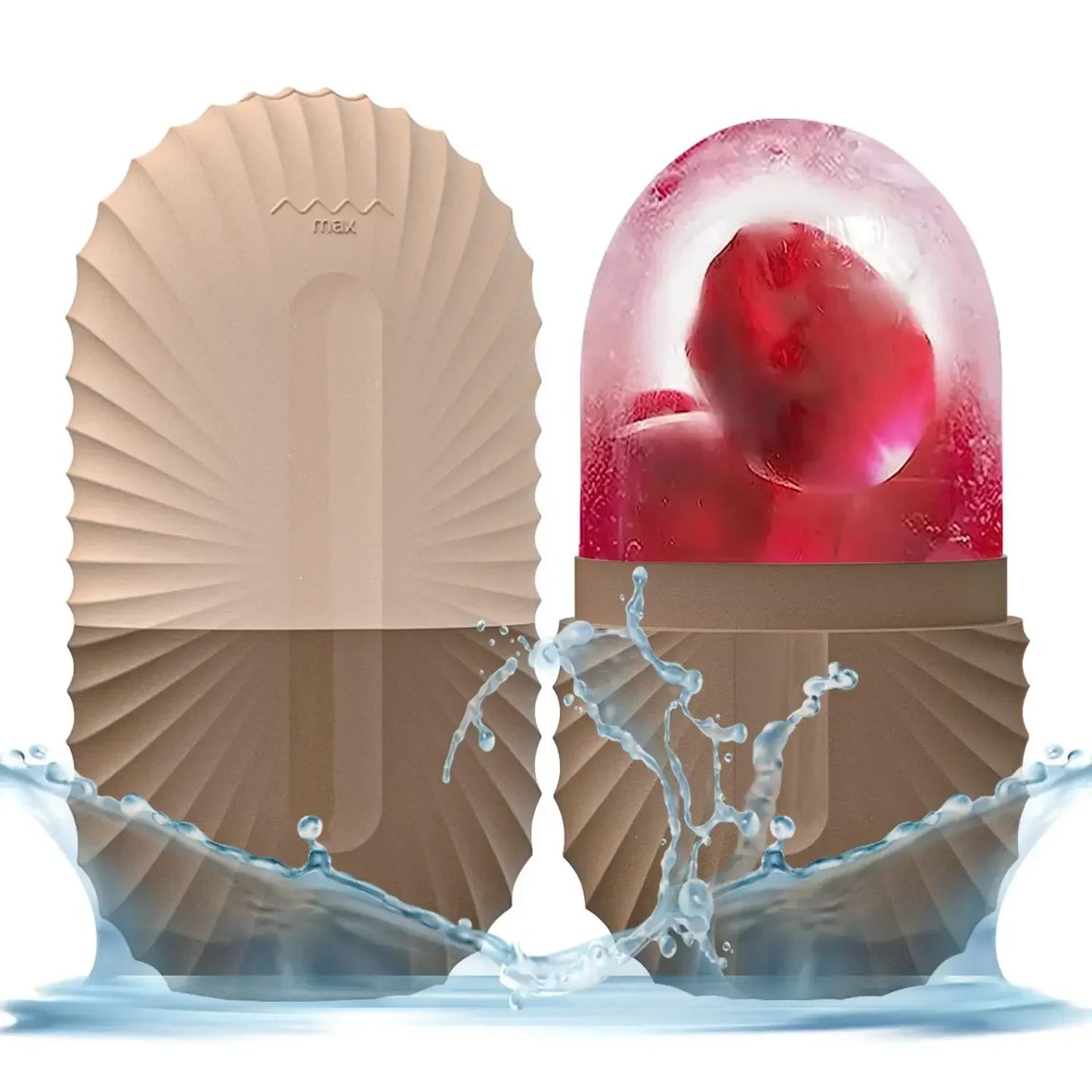 Ice Facial Roller & Ice Globe Face Massager – Lifting, Contouring & Skin Cooling Beauty Tool