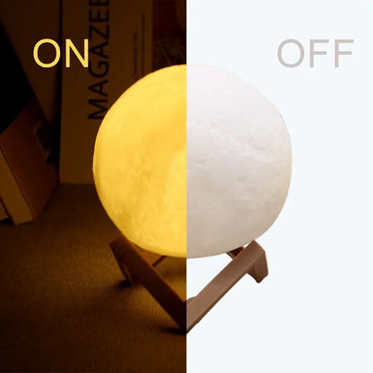 Wireless 3D Moon Lamp Night Light Perfect Gift for All Occasions
