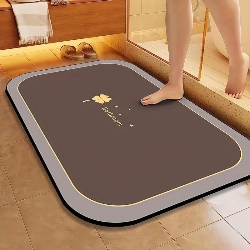 Super Absorbent Diatomite Bath Mat quick-dry stone bathroom mat