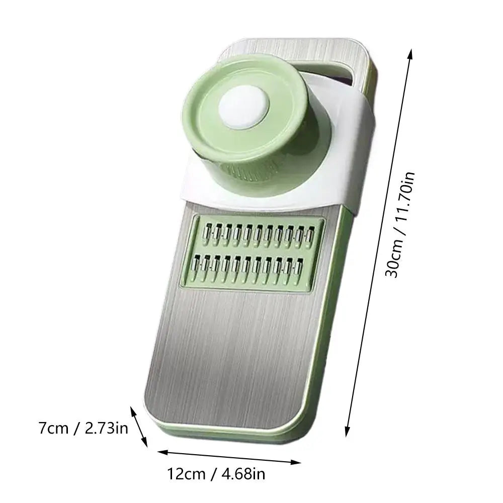 Vegetable chopper slicing vegetables in kitchen