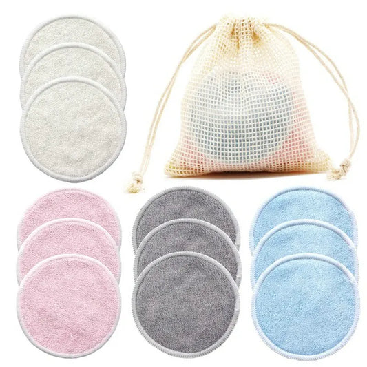 Reusable Cotton Makeup Remover Pads for Skin Care & Cleansing
