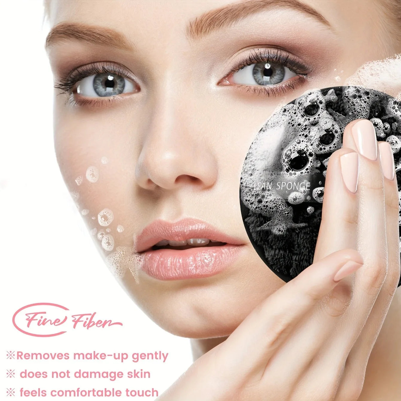 Reusable Face Makeup Remover Cotton Pads Soft Double-Sided Cleansing Rounds