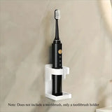 Wall-mounted toothbrush holder metal bathroom shelf