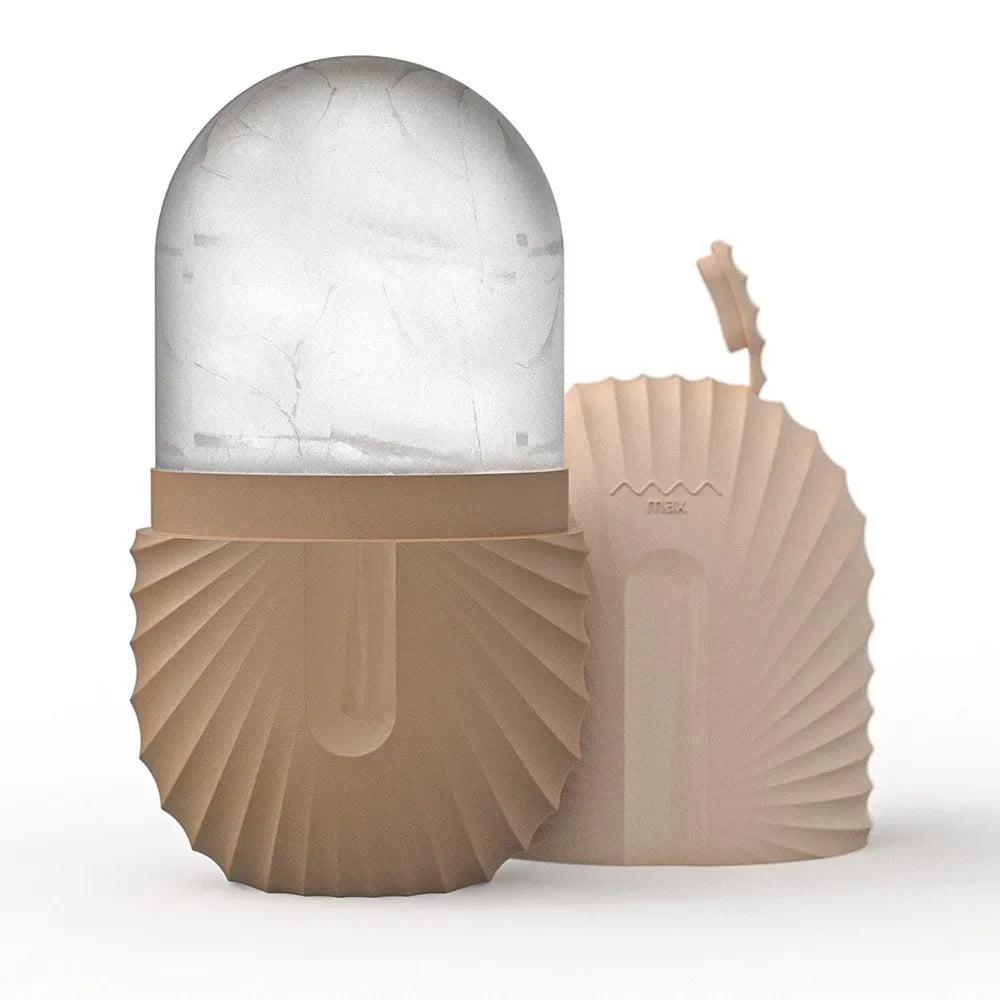 Ice Facial Roller & Ice Globe Face Massager – Lifting, Contouring & Skin Cooling Beauty Tool