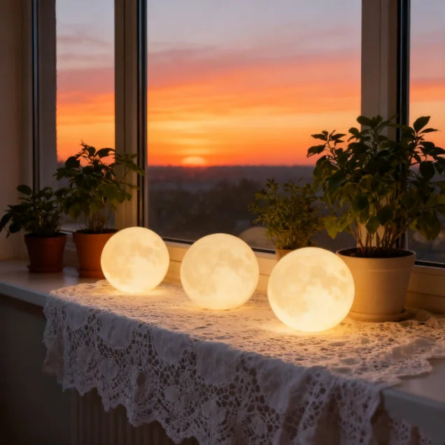 Wireless 3D Moon Lamp Night Light Perfect Gift for All Occasions