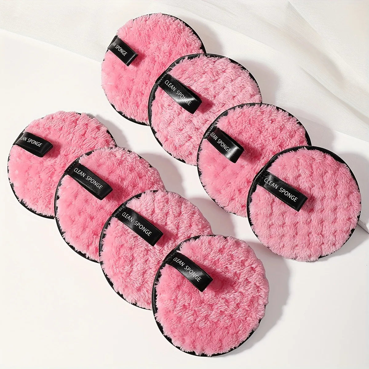 Reusable Face Makeup Remover Cotton Pads Soft Double-Sided Cleansing Rounds