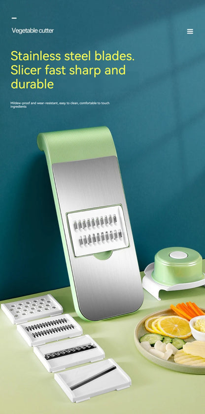 Vegetable cutter and slicer for kitchen use