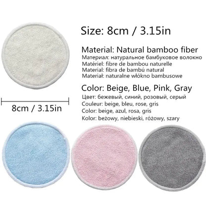 Reusable Cotton Makeup Remover Pads for Skin Care & Cleansing