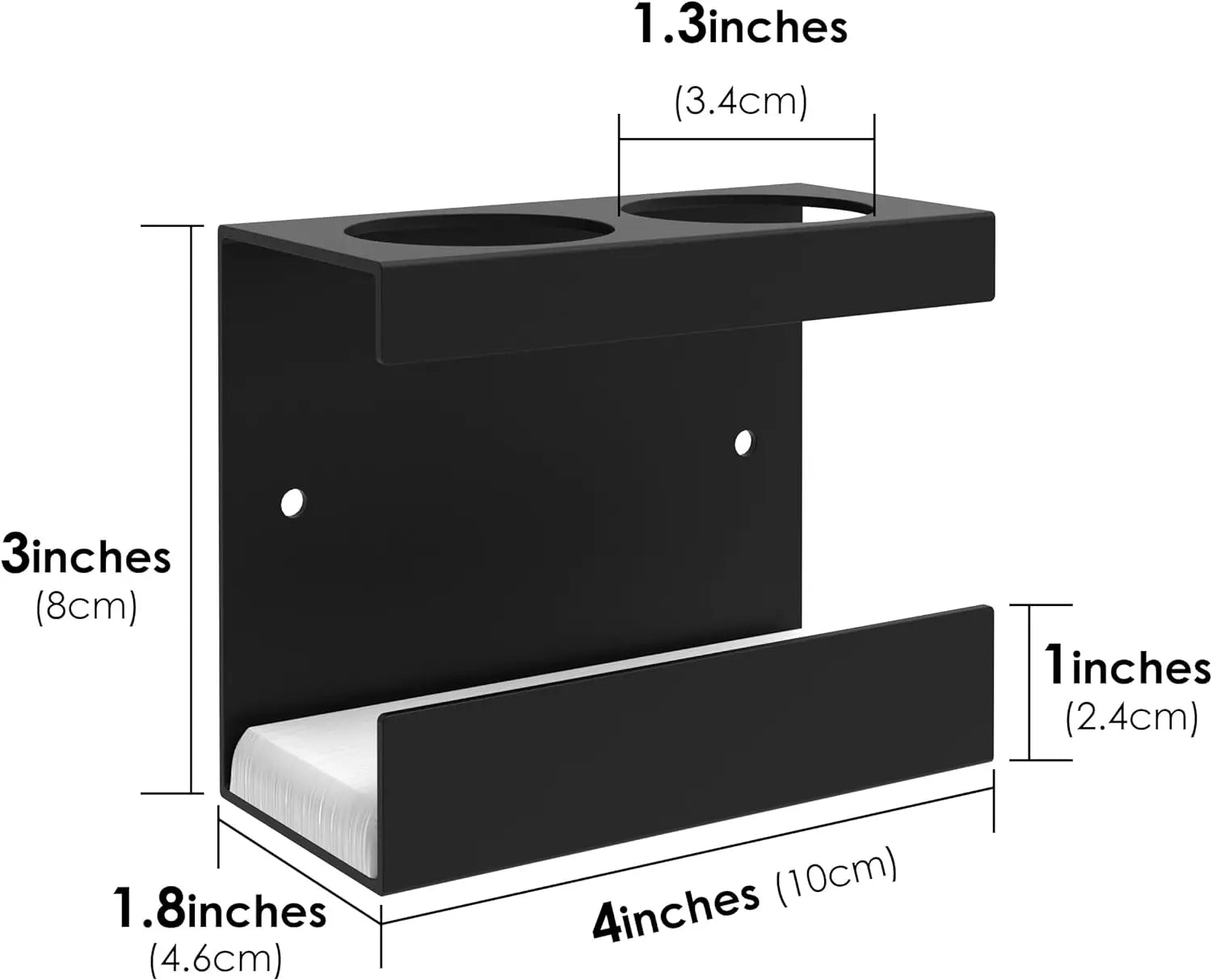 Aluminum wall-mounted toothbrush holder electric brush hanger