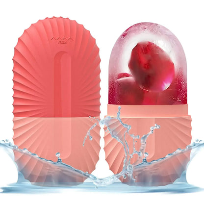 Ice Facial Roller & Ice Globe Face Massager – Lifting, Contouring & Skin Cooling Beauty Tool
