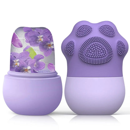 Facial Ice Roller for Skin Care – Silicone Face & Eye Massager for Cooling and Puffiness Relief