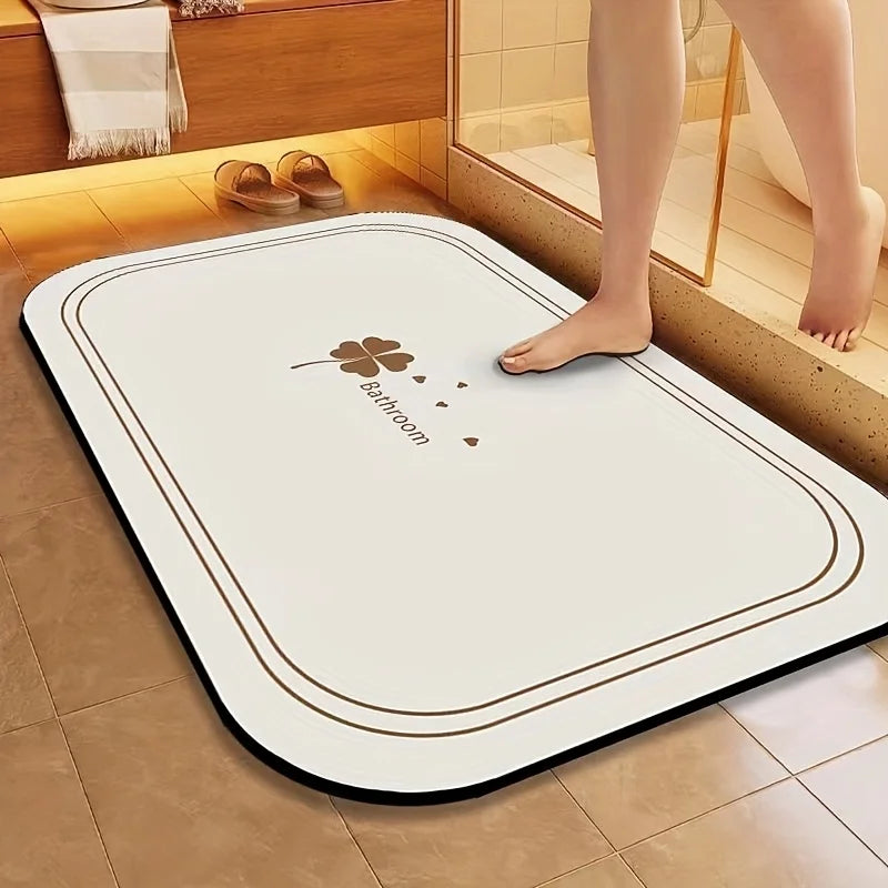 Super Absorbent Diatomite Bath Mat quick-dry stone bathroom mat
