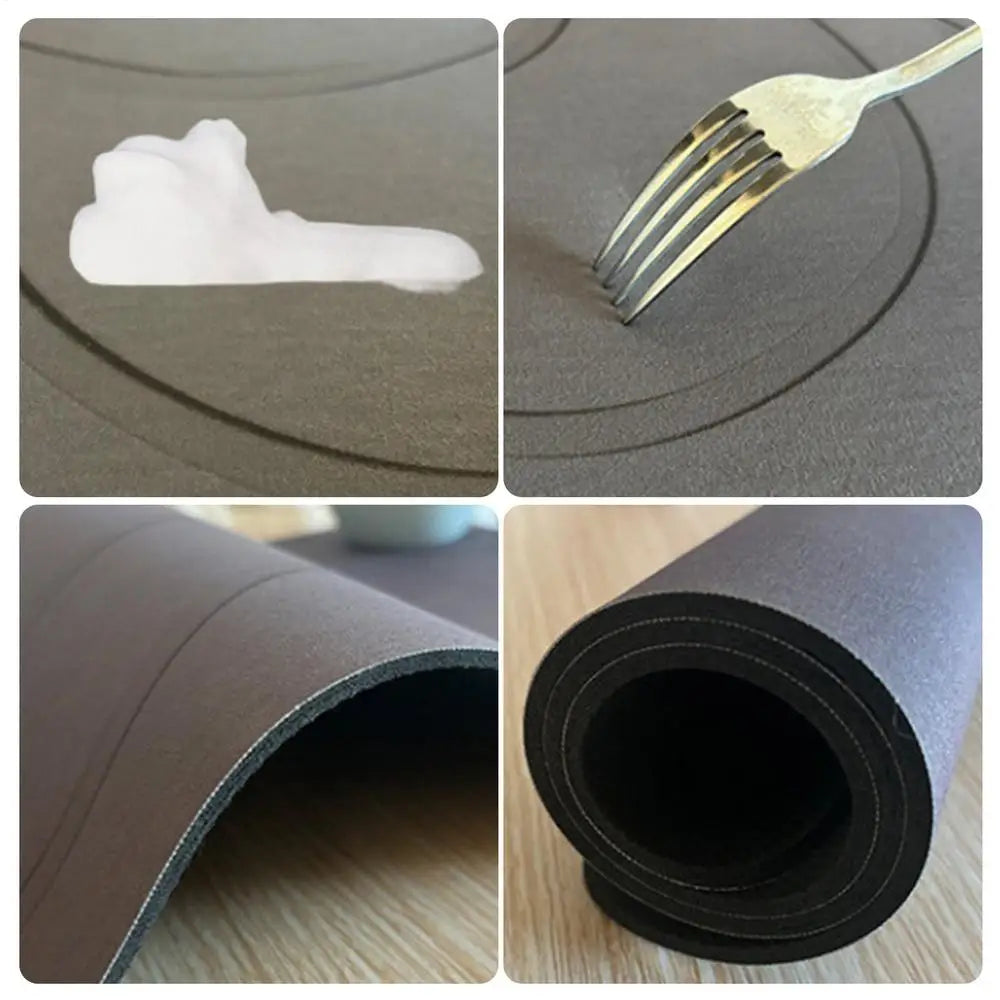 Diatomite bath mat in modern bathroom