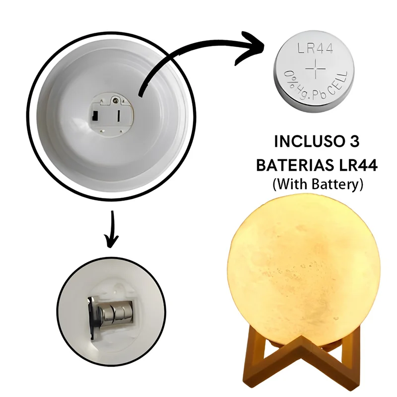 Wireless 3D Moon Lamp Night Light Perfect Gift for All Occasions