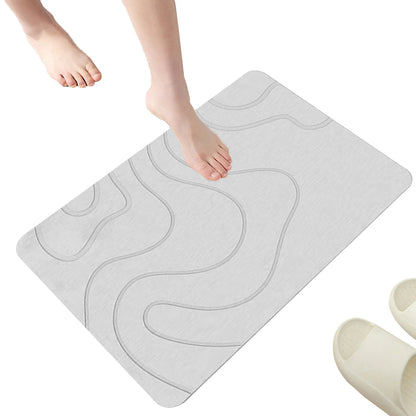 Indoor Diatomite Stone Bath Mat quick-dry water absorbing surface