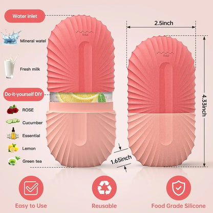 Ice Facial Roller & Ice Globe Face Massager – Lifting, Contouring & Skin Cooling Beauty Tool