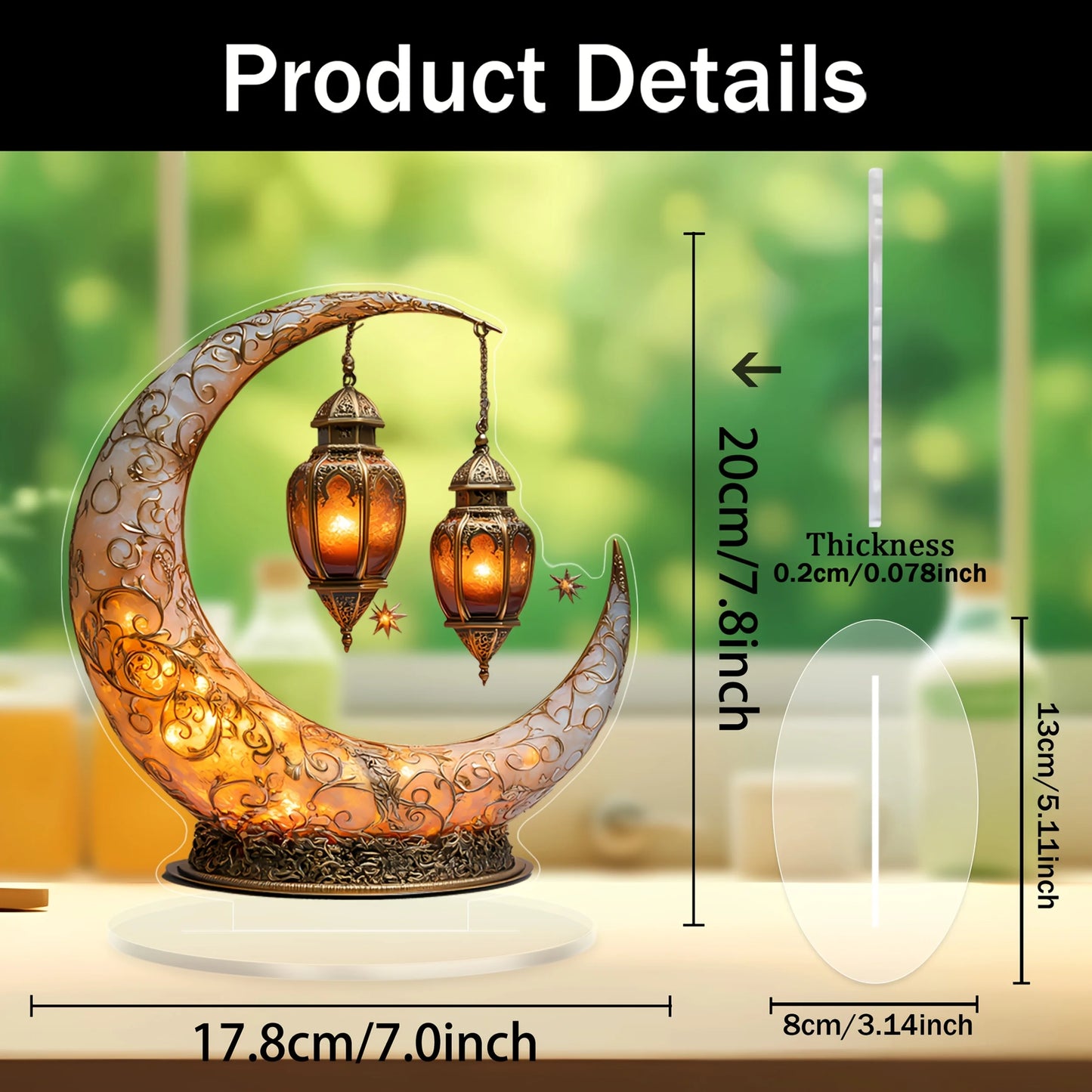 Moon Lamp Home Decoration Stylish Desktop Ornament & Ideal Family Gift