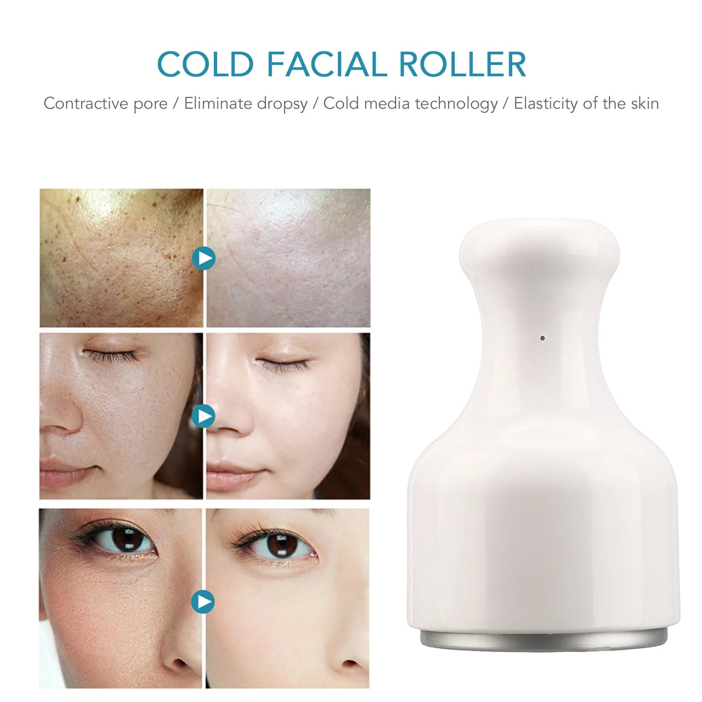Ice Facial Roller – Cold Face Massage Roller for Cooling, Puffiness Relief & Skin Refreshing