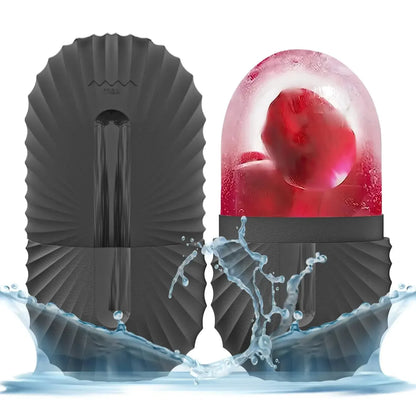 Ice Facial Roller & Ice Globe Face Massager – Lifting, Contouring & Skin Cooling Beauty Tool