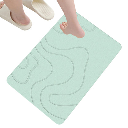 Indoor Diatomite Stone Bath Mat quick-dry water absorbing surface