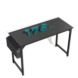 32 Inch Office Small Computer Desk Modern Simple Style Writing Study Work Table for Home Bedroom - Black