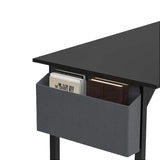 32 Inch Office Small Computer Desk Modern Simple Style Writing Study Work Table for Home Bedroom - Black