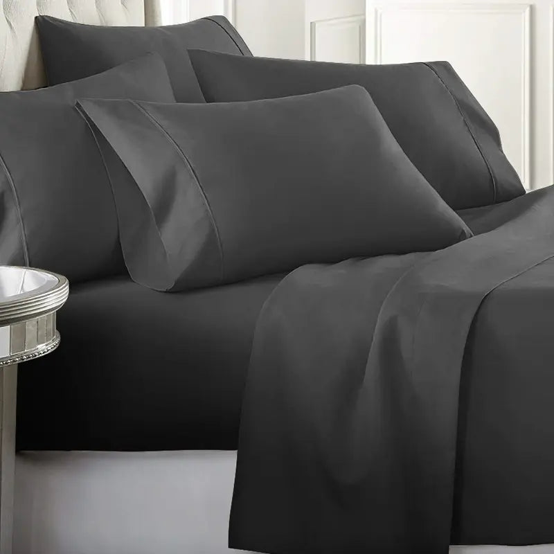 Ultra-Soft 1800 Series Deep Pocket Bed Sheet Set (6-Piece)