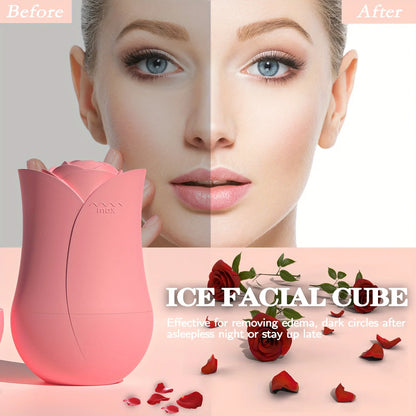 Ice Roller for Face & Eyes Reusable Silicone Ice Mold for Cooling, Firming & Skin Care