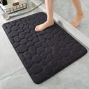 3D cobblestone bath mat non slip